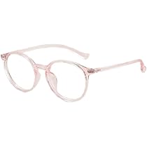 pink transparent frame glasses