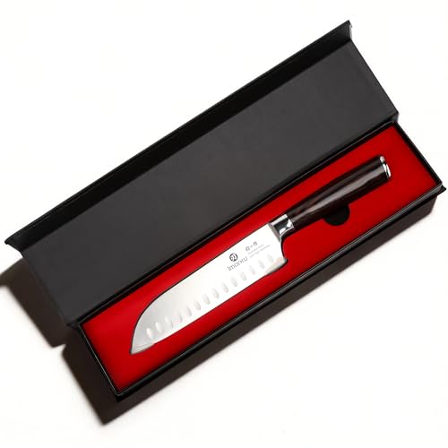 imarku Chef Knife 7 Inch Kitchen Knife Ultra Sharp Santoku Knife - High Carbon Japanese Chefs Knife, Kitchen Gadgets 2025, Apartment Essentials, Birthday Gifts for Him Her, Best Gifts for Women Men