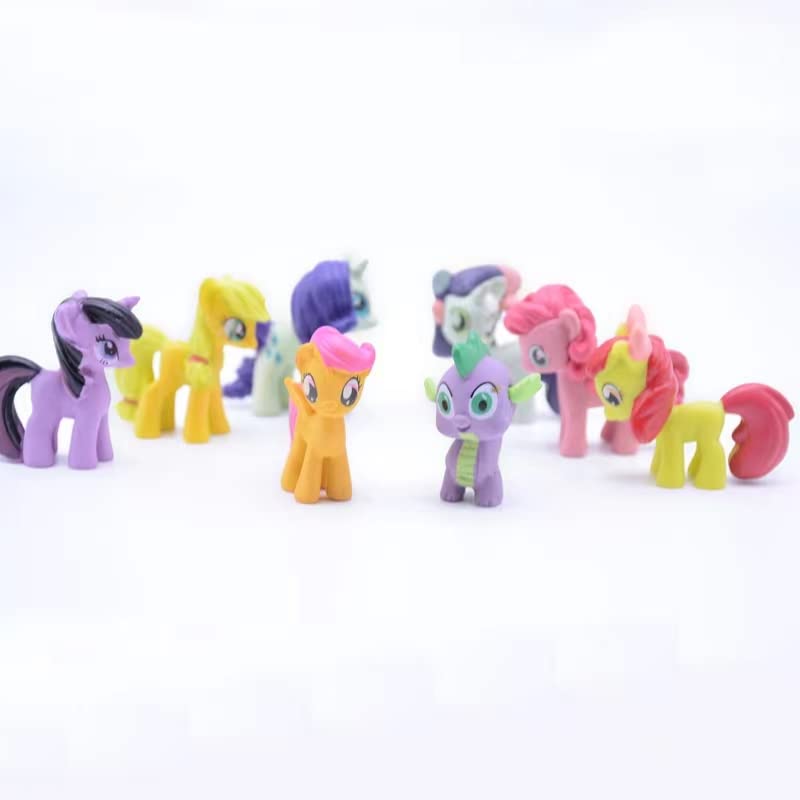 12 Pcs My Little Pony Toys ,My Little Pony Action Figures, 23" Pony