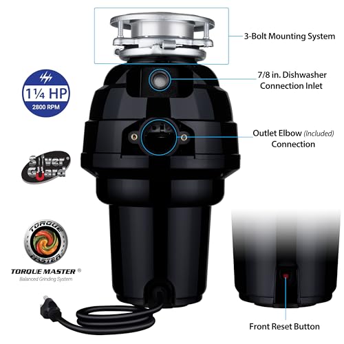 Eco Logic EL10DSWH 10 Designer Series Food Waste Disposer With White