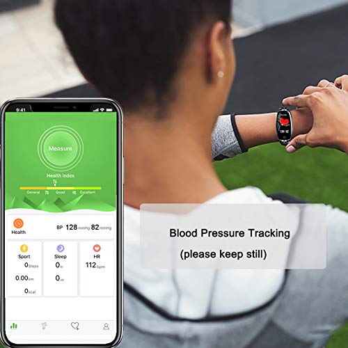 TMYIOYC Fitness Tracker, Fitness Watches for Women, Digital Watch with Heart Rate, Blood Pressure, Pedometer, Message Notification, Workout Activity Tracker, Sleep Monitor Wellness Watch