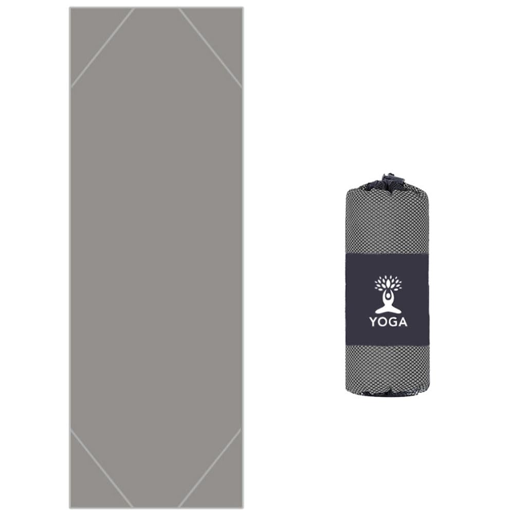 Oaygat Yoga Towel Non Slip Hot Yoga Mat Towel Fitness Mat Towels with Corner Pocket Sweat Absorbent Yogas Blanket Pilates Fitness Yogas Gym Mats Towels Hot Yoga Mats Cloth with Mesh Carrying Bag