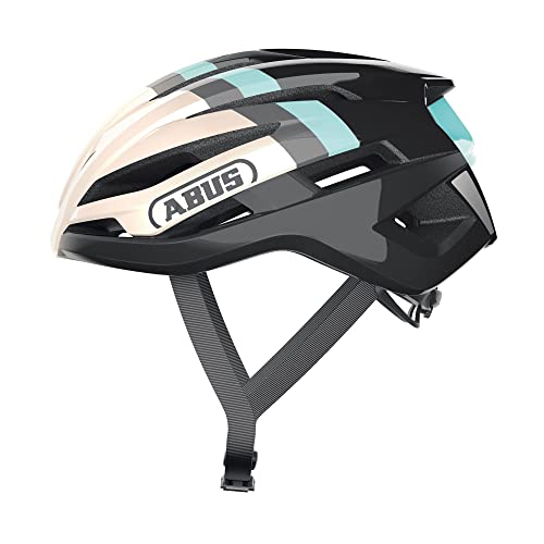 ABUS StormChaser Road Bike Helmet, Gold/Turquoise, Size S