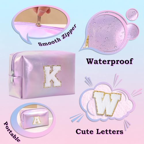 Anntry Large Capacity Cosmetic Bag, Premium PU Makeup Bag, Multifunctional and Portable Wash Bag, Ideal Gift for Teens, Girls, Women, Friends and Moms, berry