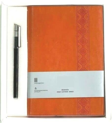 SADAN Thick Classic A5 Notebook with Pen - Vintage Travel Notebook and Pen - Journal Diary Business Daily Ideas Notepad - Christmas Birthday Gift Set for Girls Women Mum