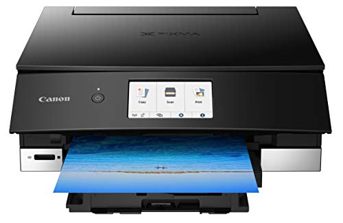Canon TS8220 Wireless All in One Photo Printer with Scannier and Copier, Mobile Printing, Black