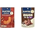Bundle of PLANTERS Cashews Cinnamon & Brown Sugar, 5 Oz Bag + Nut Duos Cocoa Cashews and Espresso Hazelnuts, 5 Oz Bag