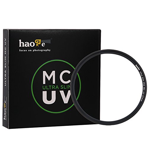 Haoge 67mm Ultra Slim MC UV Protection Multicoated Ultraviolet Lens Filter for Canon EF 100mm f/2.8L, 70-300mm f/4-5.6L, 35mm f/2 is; EF-S 18-135mm f3.5-5.6 is Lens