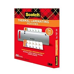 Scotch Thermal Laminating Pouches, 200