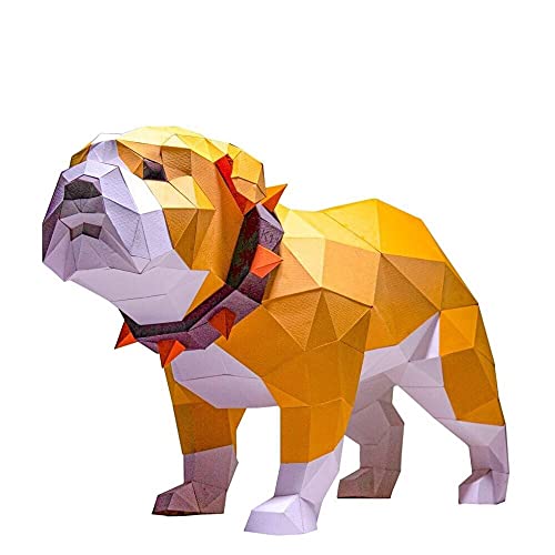 Papercraft World - DIY Craft - 3D Paper Ornaments (Bulldog)