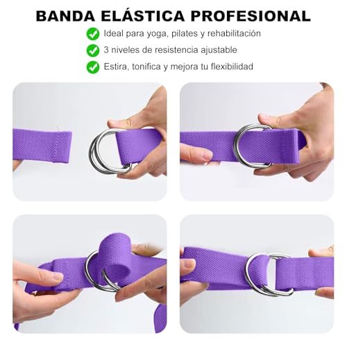 2 Bloques de Yoga Block, Bloques de Espuma EVA con 1 Correa de Yoga, para Bloque de Yoga Suaves, Resistente al Olor y Antideslizante para Yoga, Pilates, Meditación, Apoyar y Profundizar Posturas