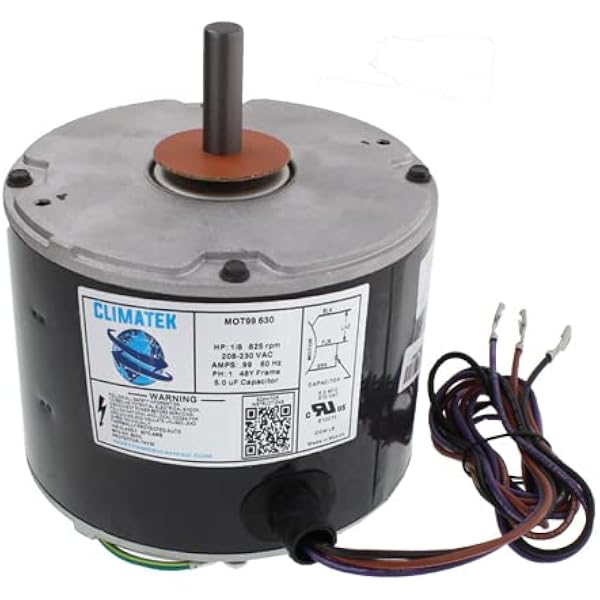 ClimaTek Upgraded 1/8 HP Condenser Fan Motor Directly Replaces Trane  American Standard #s MOT18688 MOT12215 MOT12004 MOT10514: Amazon.com: Tools  u0026 Home Improvement