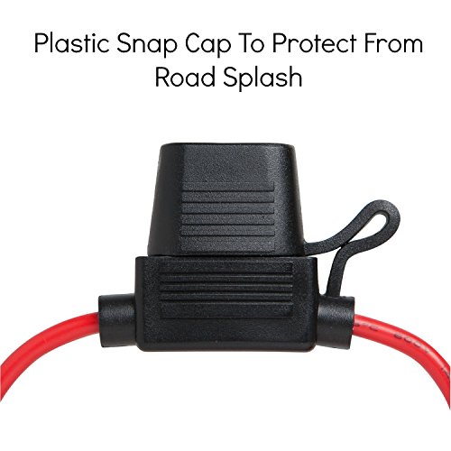 12v Inline Automotive Fuse Holders 14AWG Plus 120 Assorted ATC Fuses