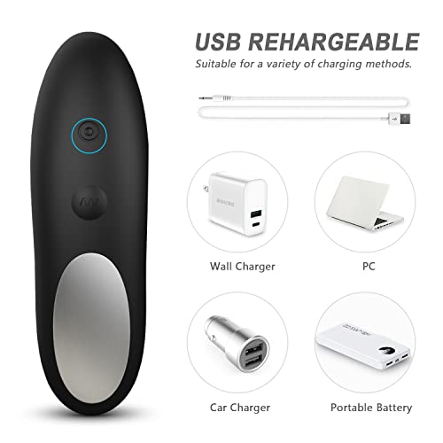 Prostate Massager Anal Vibrator Anal Vibrating Plug with Remote Control, G-spot Vibrator Sex Toys for Men, Women and Couple, Upgraded Rechargeable 12 Speeds Waterproof Silicone Soft Skin-Friendly