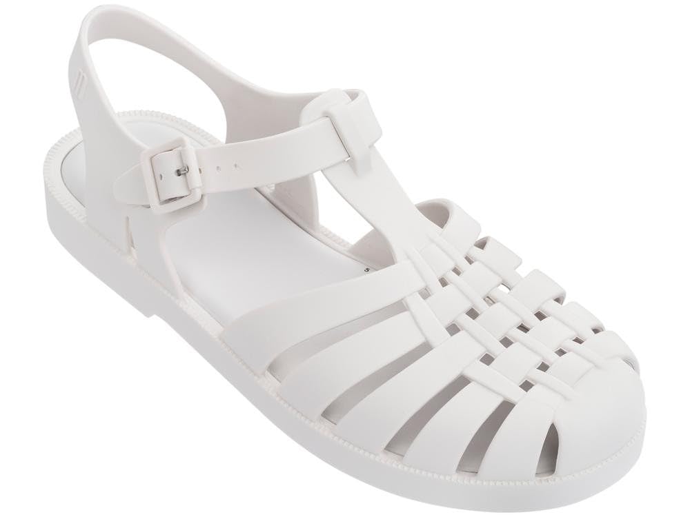 Melissa Unisex Possession Ad Flat Sandals, 01177 white fosco matt, 10.5/11.5 UK
