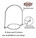THINKCHANCES Rust Proof Silver Stainless Steel Wire Handles Hangers (Handle-Ease) for Mason, Ball, Canning Jars (6 Pack, Wide Mouth)