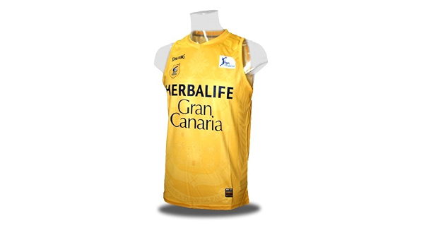Camiseta del Herbalife Gran Canaria de la Liga Endesa. 1ª equipación. Color  amarillo. (XXL) : Amazon.es: Deportes y aire libre