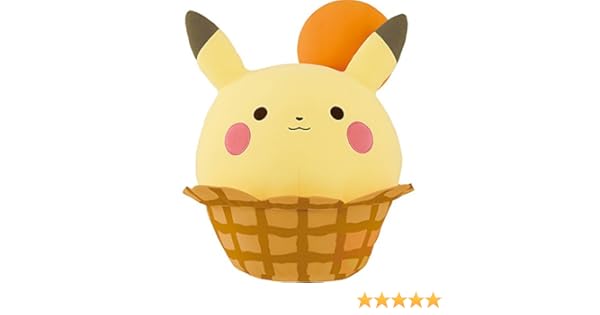 Pikachu As Ice Cream 15 Pokemon X Banpresto Pokemon Tea Party Chilly Icy Deluxe Plush 1 Pokemon Trading Card Bundle 37564