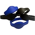 YARONGTECH 125khz RFID writable rewritable t5577 Silicone Wristband (Pack of 5) (Mix Color)