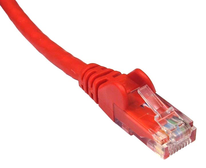 World of Data 0.5m RED CAT6 Network Cable - Ethernet - LAN - Patch - Compatible with Internet, Broadband, Router, Hub, Modem-10/100/1000 - Gigabit 4 PACK