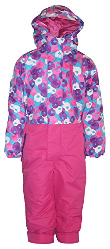 Pulse Little Girls' and Toddler 1 Piece Snowsuit Coveralls Pink Berry (4T, Pink Purple)