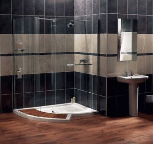 Walk In Walk Around Shower Enclosure With Footboard Tray