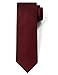 ORIGIN TIES 100% Silk Textured Solid Color Men's Skinny Tie 3'' Necktie Burgundy