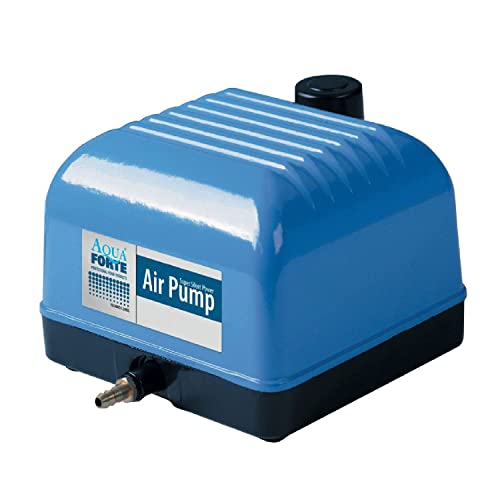 AquaForte Hi-Flow V-30 Luftpumpe, Aluminiumgehäuse, Leise und Leistungsstark, Leistung 25 Watt, Kapazität bei 2 Meter 7 Liter pro Minute, Maximaler Te