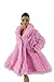 Pink Fashion Winter Fur Coats Clothes + One Pair Boots Made Fit for Barbie Doll