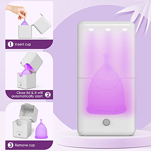 Carecup Menstrual Cup UV Light Sterilizer Compact, Minimalist, Modern