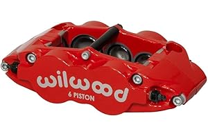 ACCESSPEED WILWOOD Forged Narrow Superlite 6 Radial Mount 6-Piston Caliper, RED, 120-11778-RD, RH - Right Side, FNSL6R, in-Stock
