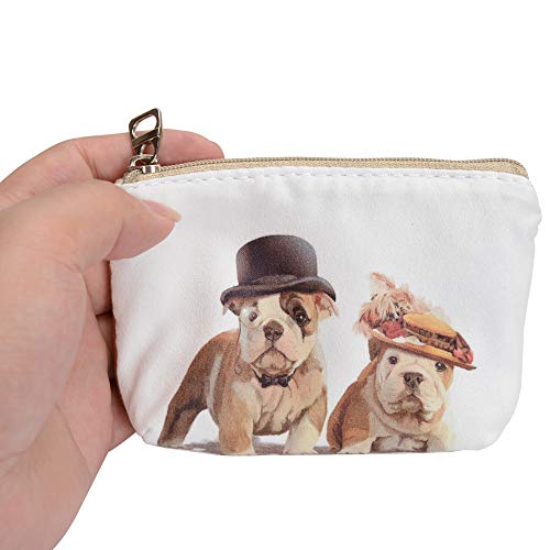 Women and Girls Cute Fashion Coin Purse Wallet Bag Change Pouch Key Holder (Cute Dog)