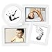 Pearhead Baby Collage Keepsake Babyprint Frame, Gender-Neutral Baby Nursery Decor for New and Expecting Moms, Includes Clean-Touch Ink Pad, White
