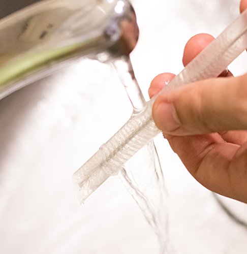 Straw Cleaning Brush - 4-Pack Stainless Steel Straw Cleaners with Extra Long Design for Tumbler, Bob - //coolthings.us