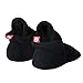 Zutano Unisex Baby Cozie Fleece Booties with Grippers, Black, 18 Months