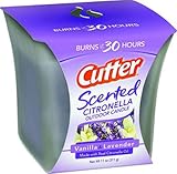 Cutter Scented Citronella Outdoor Candle, Vanilla & Lavender, 11-Ounce