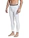 Baleaf Men's Thermal Compression Baselayer Pants Leggings White/Gray Size L