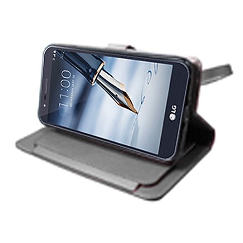 for 5.7" LG Stylo 3 K10 PRO Stylus 3 + PLUS Case Phone Case Tortilla Wallet Wrap Detachable Bumper Mag Mount Ready Extra Pocket Purse Cover (Black)