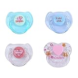 Per Magnet Pacifier Magnetic Dummy Nipple Reborn Doll Accessories For Newborn Baby Dolls-4pack