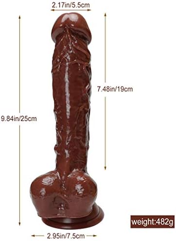 HBSHR 9.84in Beginner Silicone Private Toy With Suction Cup