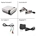 melysUS Mini Game Consoles Retro Built-in 620 Classic Games Dual Gamepad Gaming Player Handheld Games (2 Buttons)