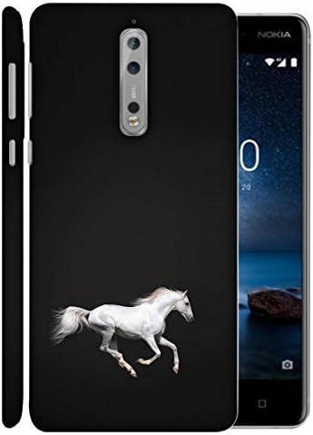 Printvisa Nokia 8 Back Cover Animated Horse Printed Designer Back Case