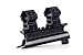 Ultimate Arms Gear Tactical SKS 4x30 mm Mil Dot Reticle Rifle Hunting Sniper Scope with See Thru Lens Caps + Stealth Black Steel SKS 7.62x39 Rifle See Through Receiver Cover Replacement High Profile Tactical Scope Weaver Picatinny Rail Mount Complete With Rings