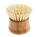 Huibot Bamboo Vegetable Brush Round Handle Natural Fruit Dish Scrubber (1pcs)