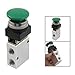 URBEST® 13mm Thread 2 Position 3 Way Manual Control Mushroom Push Button Air Pneumatic Mechanical Valve