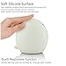 Mystery 3-Modes Soft Silicone LED Baby Pig Night Light, USB Rechargeable Children Night Lamp Cute Pig Lamp with Warm White, Single Color, 7-Color Breathing Modes for Kids Adults Bedroom Decoration(A)