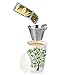 Tea Forte Kati Cup Green Leaves, Ceramic Tea Infuser Cup with Infuser Basket and Lid for Steeping Loose Leaf Tea