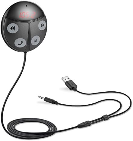 Bluetooth Handsfree Car Kit TIANSHILI Wireless FM Transmitter Voltage Detector MP3 player with Dual USB Charger for iPad Air,iPhone,iPod,HTC,Samsung