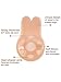 2 Pairs Women Lift Nipplecovers Rabbit Strapless Backless, Black, Size Large