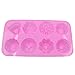 ZICOME 8-Cavity Adorable Flower Leaf Silicone Soap Mold Cake Decoration Mold, Set of 2